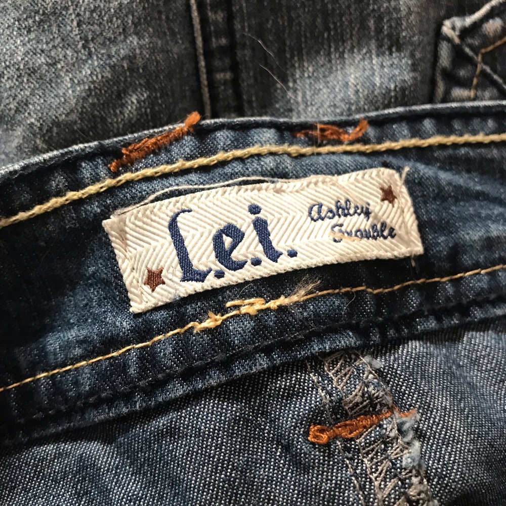 LEI mini jean denim skirt size 9 western - Picture 5 of 9